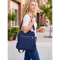 thumbnail image 3 of Spencer Women Backpack Purse Anti-theft Travel Backpack Ladies Shoulder Bags Waterproof Nylon Handbags Casual Daypack, Navy, 3 of 11