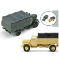 thumbnail image 3 of HILABEE 2Pcs 1/72 4D Assemble Truck Vehicle Model Toy Micro Landscape Simulation Chariot, 3 of 9