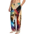 thumbnail image 6 of Fuzoiu Colorful Art Dog Print Men's Pajama Pants,Lounge Pants for Men,Lounge PJ Bottoms,Sleepwear Pants with Drawstring Pockets -Large, 6 of 6