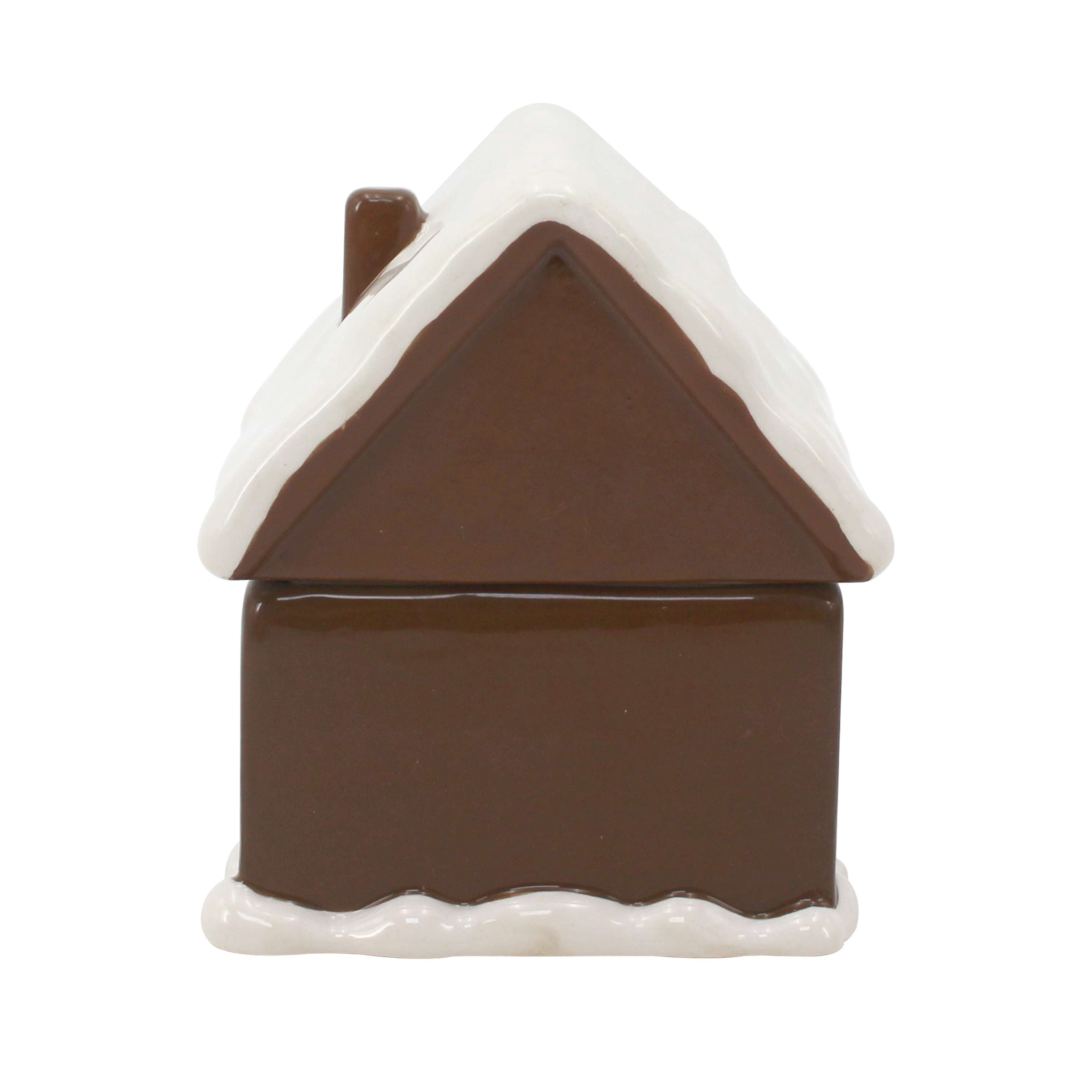Mainstays 2-Wicks Gingerbread House Ceramic Scented Jar Candle, Holiday Gingerbread, 7.5oz