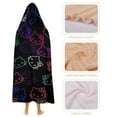 thumbnail image 4 of Hello Kitty Wearable Blankets Hooded Soft Hoodie Blanket Winter Warm Throw Blankets Cape 50"x60", 4 of 8