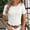 White, variant on SNKSDGM Women's Plus Casual Easter Shirts off The Shoulder Tops for Women Loose Women Fashion Solid Round Neck Knitted Short Sleeve Bottoming Tight Casual Top Tops for Women Work Long