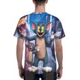 thumbnail image 6 of Tom And Jerry Men's T Shirt 3D Graphic Hip Hop Unisex Tees Tops Casual Stylish Crew Neck Short Sleeve, 6 of 8