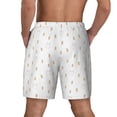 thumbnail image 4 of Uemuo Rabbit And Carrot Pattern Mens Swim Trunks Quick Dry Board Shorts with Mesh Lining, Stretch Beach Shorts Quick Dry No-Chafing Board Shorts-Medium, 4 of 9