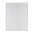 thumbnail image 4 of Classic White Hutch Bookcase with 5 Doors and 3 Drawers, 4 of 10