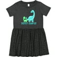 thumbnail image 3 of Inktastic Sister-saurus Cute Brontosaurus Family Girls Toddler Dress, 3 of 5