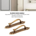 thumbnail image 3 of Manija De Puerta De Granero, Manijas De Puerta De Madera Montadas En Superficie, 2 Piezas, Fáciles De Instalar Para Armarios, Estanterías De Puerta, 3 of 7