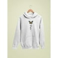 thumbnail image 3 of Butterfly Design Hoodie Women -Image by Shutterstock, Female Small, 3 of 4