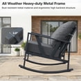 thumbnail image 4 of COMLAX FIELD Outdoor Rocking Chairs Set, 3-Piece Patio Furniture Set with Thick Cushions, Outdoor Conversation Bistro Set, 4 of 8