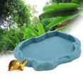 thumbnail image 1 of Mgaxyff Resin Durable Reptile Rock Food and Water Dish Feeder Bowl for Tortoise Lizard, Lizard Feeder, Reptile Feeder, 1 of 7