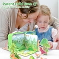 thumbnail image 3 of Labymos Kids 3D Puzzle Book and Toy Set DIY Dinosaur Cognition Box Pop-up Book Puzzle, 3 of 8