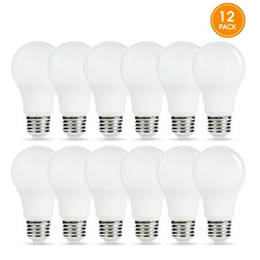 LOHASLED LED Light Bulbs Dusk to Dawn Sensor E26 5000K Daylight(Auto on/Off) 60 Watt,12-Pack