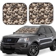 thumbnail image 1 of Saiise Pug for Foldable Car Sun Shades (2-Pack) Offer Sun Protection with an Easy-fold Design for Convenient Windshield Shading-Small, 1 of 5
