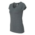 thumbnail image 2 of Gildan Softstyle Women’s V-Neck T-Shirt, V Neck Tee for Women's, Full Cotton, Dark Heather, 2XL, 2 of 3