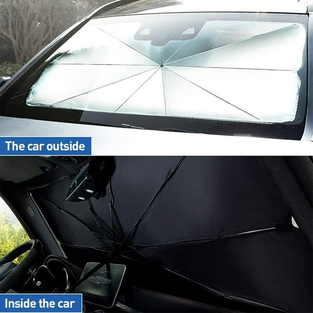 Parapluie pare-soleil pliable pour pare-brise de voiture - 125 x