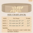 thumbnail image 6 of WHIPPY Women's Elastic Wide Belt Ladies Stretch Cinch Waist Belts for Dresses, 6 of 6