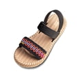 thumbnail image 6 of BOOMNY Girl's Sandals Open Toe Flat Sandals for Kids Adjustable Strap Cute Casual Summer Shoes, 6 of 9