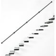 thumbnail image 3 of Miumaeov 14Ft Iron Handrail, Industrial Stair Railing, Metal Hand Rails for Steps Stair, Aluminum Stairway Railing Kit Black for Outdoor & Indoor Wall Mount Support, Wall Hand Railing,Safety Handle, 3 of 9
