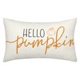 thumbnail image 5 of AQITTI Home Textile 12*20Inch Pillows Pillowcases Autumn Decorative Pillow Cover Hello Pumpkin Thanksgiving Pillow Cover Orange Sofa Cushion Cover Home Decoration Suitable for Living Room and Bedroom, 5 of 12