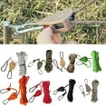 HONGDI 4mm 2M Pulley windproof rope camping canopy tent rope lamp