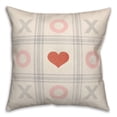 thumbnail image 2 of Creative Products XOXO Tic Tac Toe 18x18 Spun Poly Pillow, 2 of 2