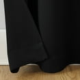 thumbnail image 4 of Mainstays Blackout Grommet Single Curtain Panel, 1 Panel, Black, 40"W x 95"L, 4 of 8