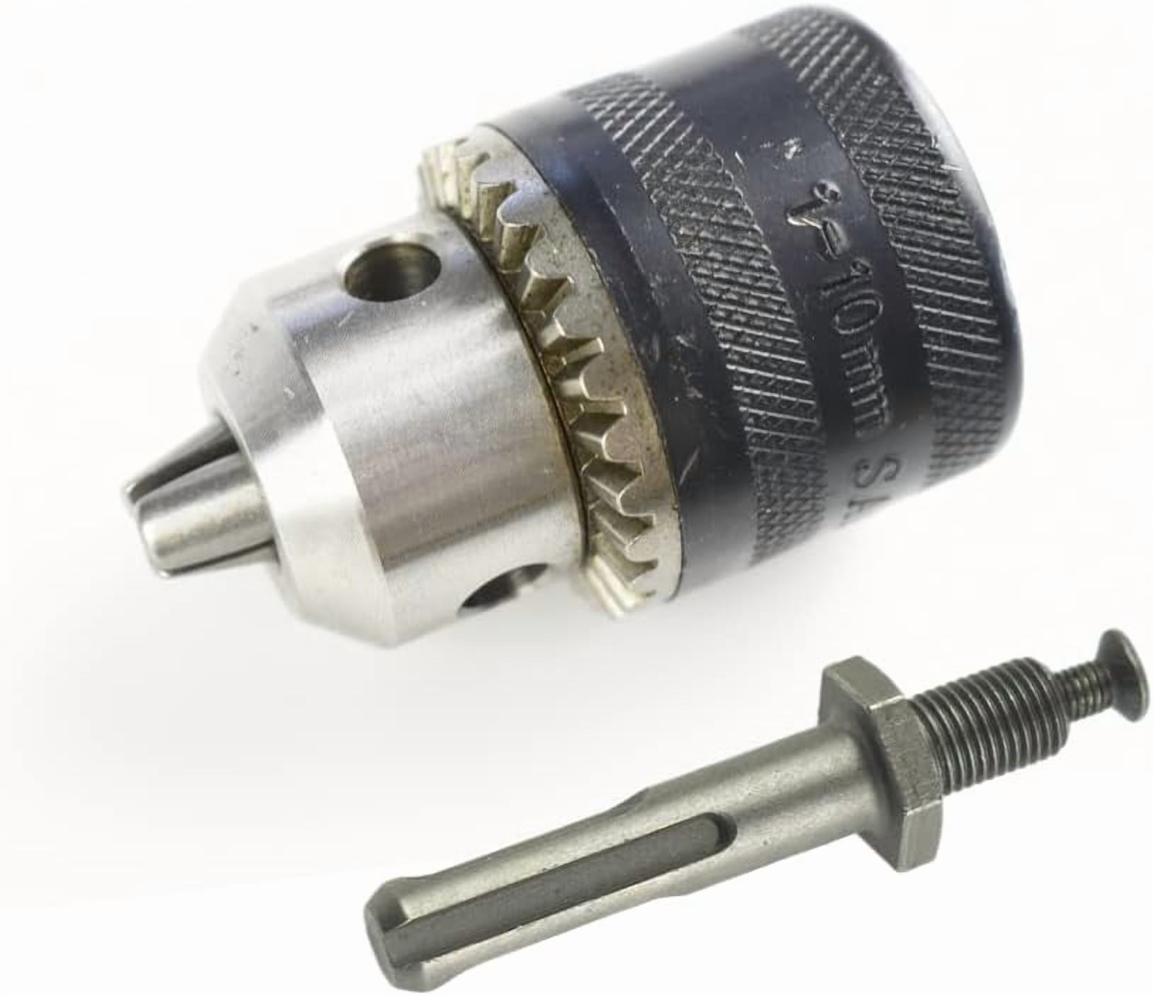 CHANCS 3/8-24UNF 1.5mm-10mm Drill Chucks Key SDS Electric Hammer Round Shank Drill Bits for Electric Impact Corded Cordless Drill
