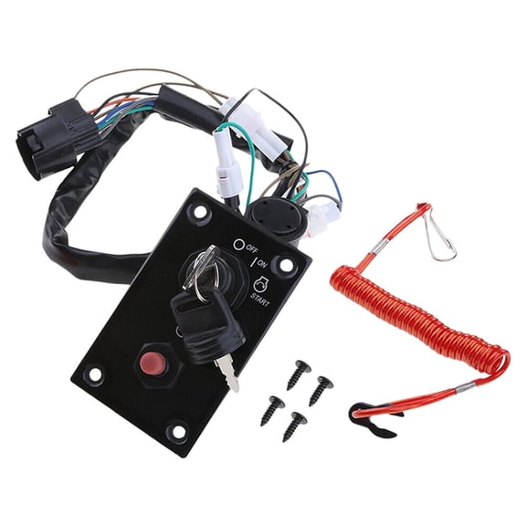 Marine Outboard Single Ignition Key Switch Panel For Suzuki Outboard Engines