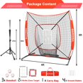 thumbnail image 3 of Red de Entrenamiento de Béisbol y Softbol BaseGoal 6x6 pies con Tee de Batting, 3 of 9