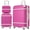 Pink, variant on imerelez Hardshell Luggage Sets 3 Pieces 20" 28" Luggages and Cosmetic Case Spinner Suitcase with TSA Lock Lightweight,Black