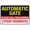 Warning Sign 2, variant on Car Park Overflow Only Buses Sign 8"x12", Aluminum Tin Warning Signs for Home Outdoor Garden, High Visibility Traffic Sign