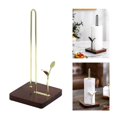 thumbnail image 4 of 1 pieza de soporte de toalla de papel, almohadilla de rasgado para una mano, de almacenamiento, servilleta estable, rollo decorativo, estante de Dorado A Baoblaze Sostenedor del tejido, 4 of 8