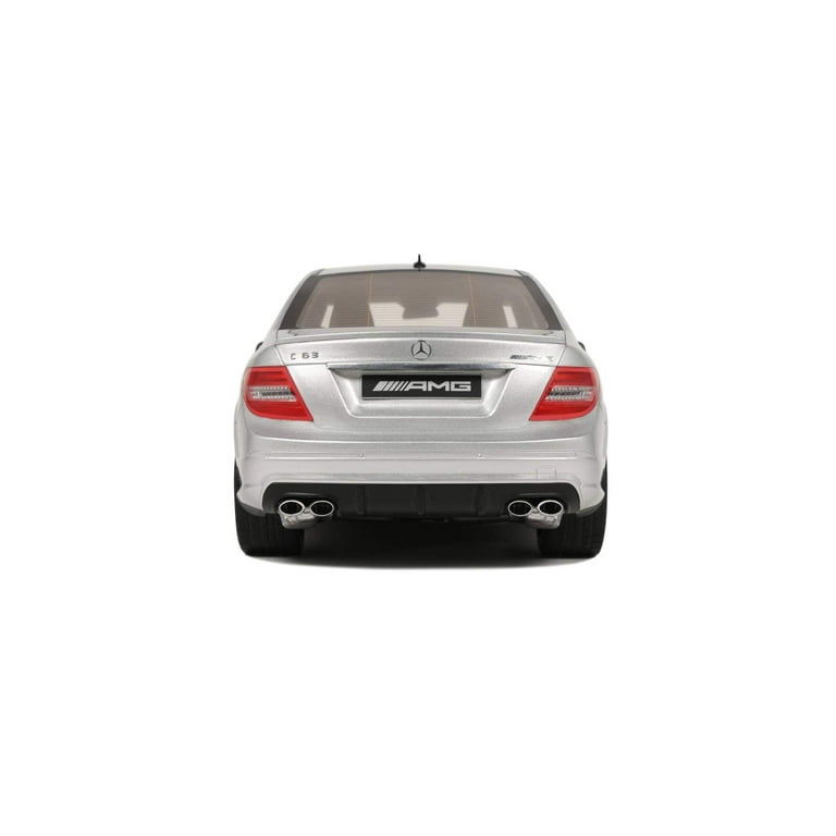 GT Spirit 2008 Mercedes Benz C63 AMG Sedan Iridium Silver 1