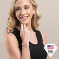 thumbnail image 6 of Cate & Chloe Ally 18k Yellow Gold Plated Tennis Bracelet with Simulated Diamonds Gift for Women, 6 of 9