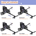 thumbnail image 5 of EPCTEK Hoverboard Seat Attachment, Adjustable Hoverboards Accessories, Hoverboard Go Kart Conversion Kit, Compatible with 6.5"/ 8"/ 10" Hoverboards self-stabilizing Scooter for Kids & Adults(Black), 5 of 13