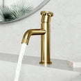 thumbnail image 4 of VIGO Cass Single Handle Single-Hole Bathroom Faucet in Matte Brushed Gold, 4 of 10