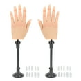 thumbnail image 2 of Practice Artificial Hand Model, Flexible Soft Silicone Prosthetic Hand Nail Artificial 1 Pair  for Beauty Salon, 2 of 7