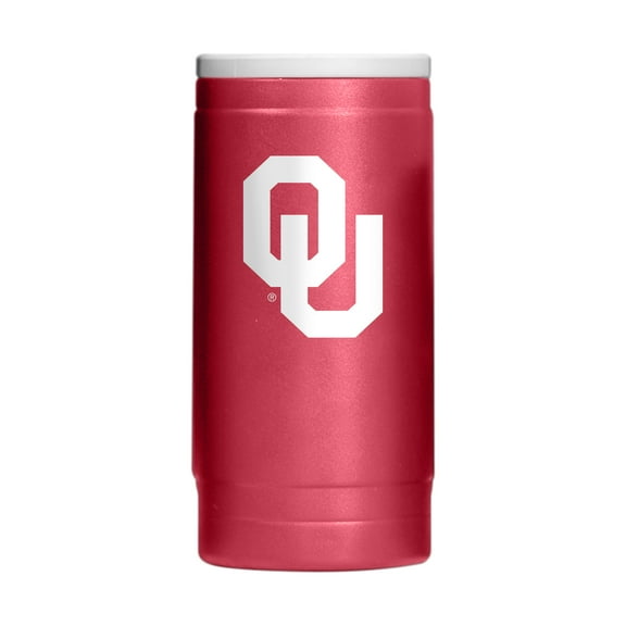 Oklahoma Flipside Powder Coat Slim Can Coolie