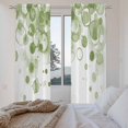 thumbnail image 3 of Sage Green Gradient Kitchen Curtain for Berdoom Living Room Cafe 72 Inch Length, Abstract Polka Dots Vintage Modern Tiers Curtains Light Filtering Drapes Window Treatment 2 Panels 52"Wx72"L, 3 of 8