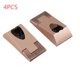 thumbnail image 2 of 4PCS Wardrobe Clothes Tube Support Heart Shape Closet Rod Pole End Bracket Holder Furniture Hanging Pole Flange Base Hardware, 2 of 11