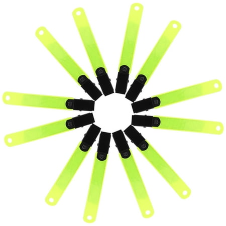 Worgeous 24 Pcs Reflector Clips for Tree Stand Fluorescent Label Holder