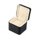 thumbnail image 5 of Estuche para pulseras, caja de presentación de cuero sintético, embalaje para joyas, 5 compartimentos. Negro, 5 of 9