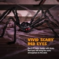 thumbnail image 5 of Joyfy 5 ft Giant Spider Halloween Decorations Outdoor,Poseable Scary Spider Lifelike Hairy Prop for Yard,Haunted House,Tree or Porch Party Decorations,Black, 5 of 9