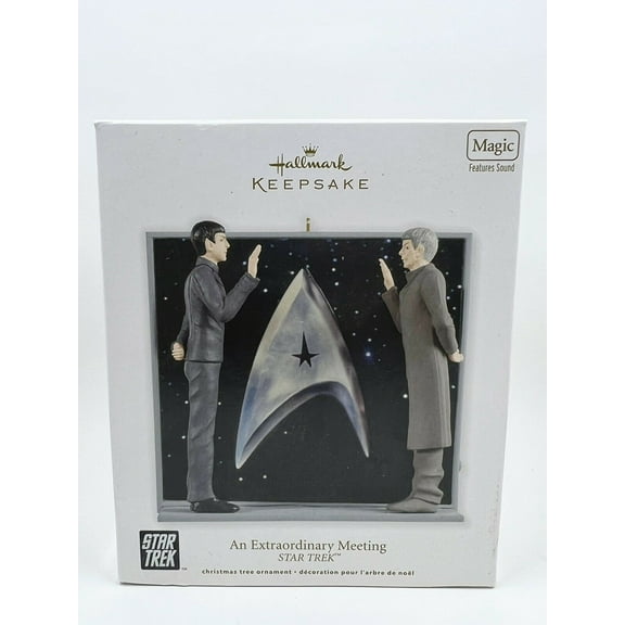 2012 “An Extraordinary Meeting” Star Trek Hallmark Keepsake Ornament Magic Sound