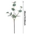 thumbnail image 3 of Realistic Artificial Flowers with Glass Vase, 19.3 Inch Fake Plants Eucalyptus, for Living Room Centerpieces, Bathroom, Farmhouse, Wedding Greenery Decor, Eucalyptus*1, 3 of 8