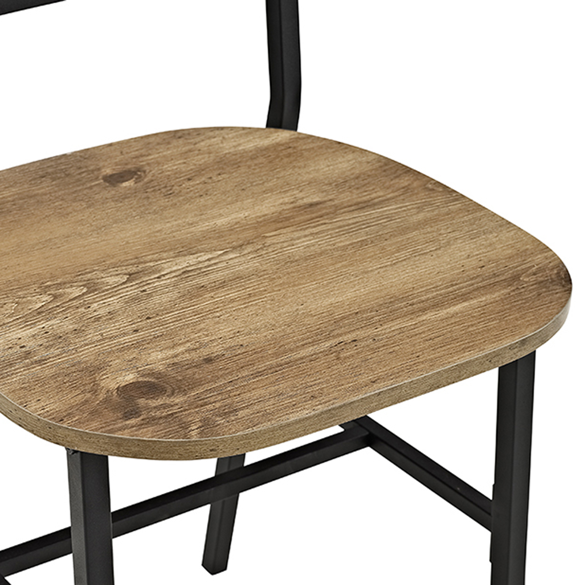 Mainstays Atmore X-Back Metal and Wood Dining Chairs, Set of 2