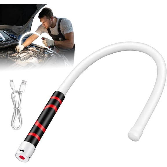 Flexible LED Flashlight Stick 27" Bendable Mechanic Work Light Rechargeable High Lumen 3 Lighting Modes for Car Repair Under Hood Garage Inspection Tight Spaces