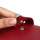 thumbnail image 2 of Mini Slim 26 Tarjetas de crédito Titular PU Cuero RFID Bloqueo Bolsillo Delantero Caja de Banco Monedero Tarjeta de Visita Clip Organizador de Caja para Unisex(Rojo) Amonsee NO, 2 of 6