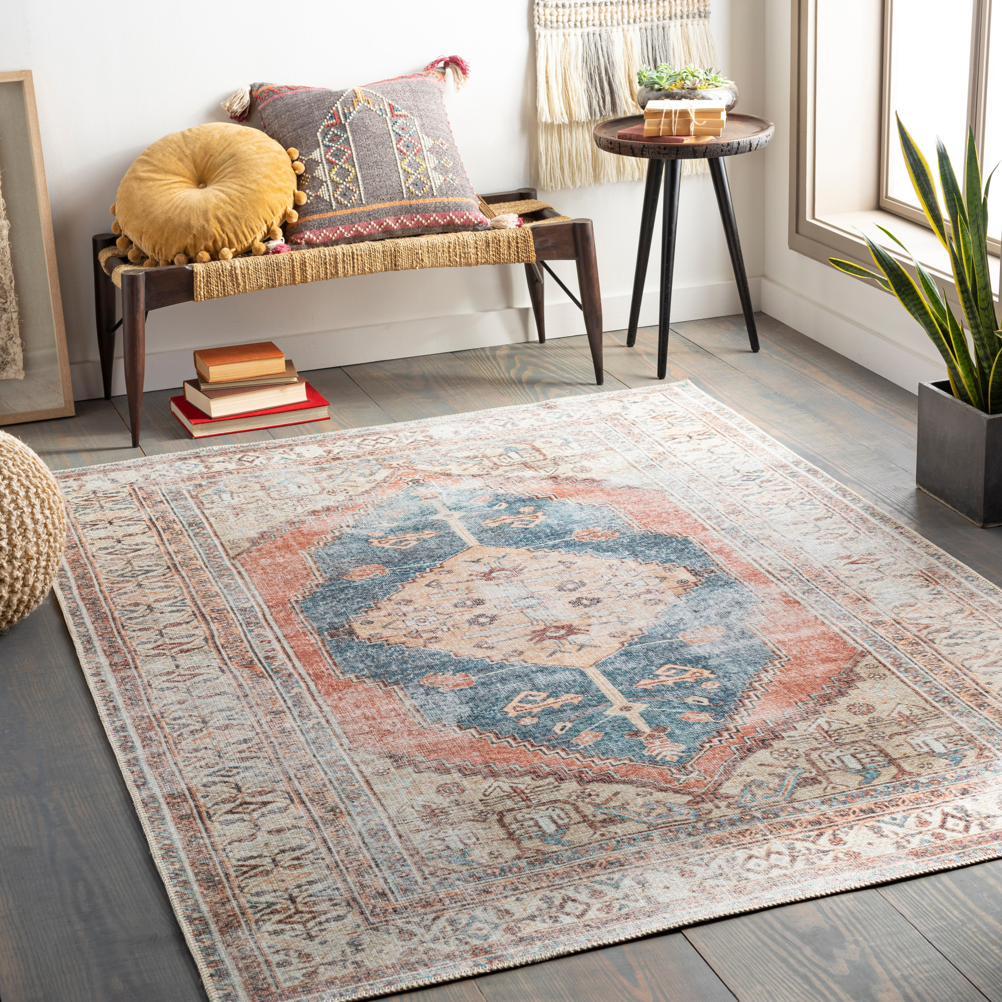 Oriental Weavers Aberdeen 1144W Ivory/Blue Area Rug – Incredible