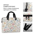 thumbnail image 4 of FORMRS 16" Laptop Bag Carrying Sleeve Case with Handle Travel Shoulder Briefcase, Pastel Floral Pattern, 4 of 8